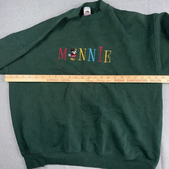 Vintage 90s Disney Minnie Mouse Embroidered Sweatshirt Size XL Made in USA - Picture 5 of 6